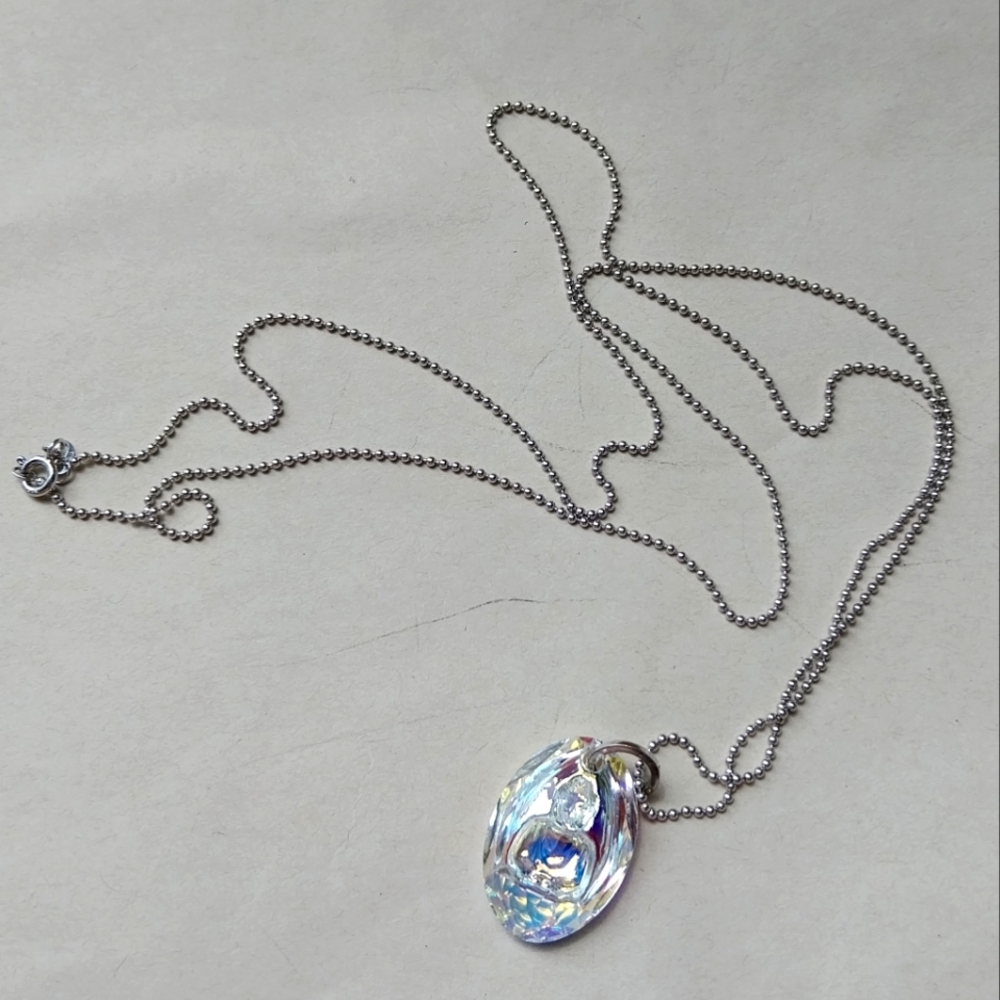 Silver Sterling Necklace with Pendant - Picture 1 of 11